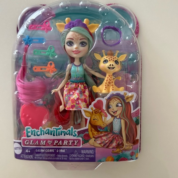 ENCHANTIMALS GLAM PARTY - Gillian Giraffe & Pet Pawl NEW RARE VHTF - Picture 1 of 4